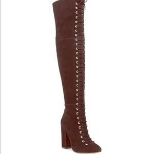 Vince Camuto Over the knee lace up boots